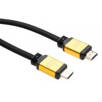 Кабель мультимедийный HDMI to HDMI 1.5 m V2.0 metal Vinga (VCPDCHDMI2VMM1.5BK) Diawest