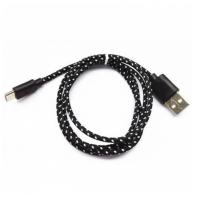 Дата кабель USB 2.0 AM to Micro 5P 2color nylon 1m black Vinga (VCPDCMBN31BK) Diawest