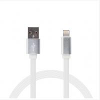 Дата кабель USB 2.0 AM to Lightning 1m flat white Vinga (VRC101WHI) Diawest