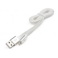 Дата кабель USB 2.0 AM to Lightning 1m flat white Vinga (VRC101WHI) Diawest