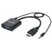 Перехідник HDMI M to VGA F Manhattan (151450) Diawest