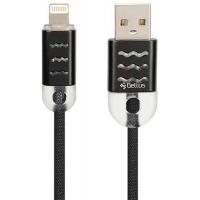 Дата кабель USB 2.0 AM to Lightning Pro Wave Light Black Gelius (63263) Diawest