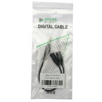 Кабель мультимедійний Jack 3.5mm male 0.2m PowerPlant (KD00AS1263) Diawest