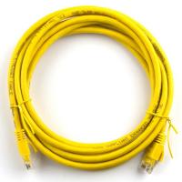 Патч-корд Ritar 10м, RJ-45, Cat.5e, CU, медь, желтый (03008) Diawest