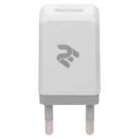 Зарядний пристрій 2E USB Wall Charger USB:DC5V/2.1A, white (2E-WC1USB2.1A-W) Diawest