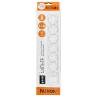Сетевой фильтр питания PATRON 1 m3*1mm2 (SP-1063U) 6 розеток BLACK (EXT-PN-SP-1063U) Diawest