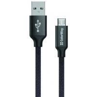 Дата кабель USB 2.0 AM to Micro 5P 1.0m black ColorWay (CW-CBUM002-BK) Diawest