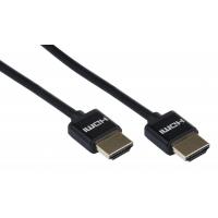 Кабель мультимедійний HDMI to HDMI 3.0m 2.0 Slim black 2E (2EW-1119-3m) Diawest