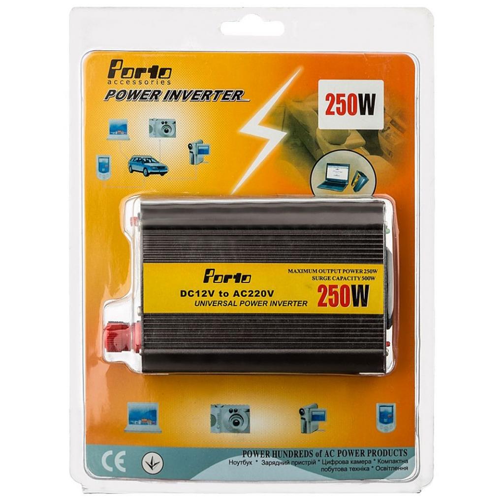 Автомобильный инвертор 12V/220V 250W, USB PORTO (MND-250) Diawest