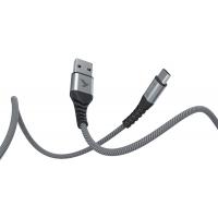Дата кабель USB 2.0 AM to Type-C 1.0m Flex Gray Pixus (4897058531152) Diawest