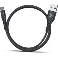 Дата кабель USB 2.0 AM to Type-C 1.0m Flex Black Pixus (4897058530902) Diawest