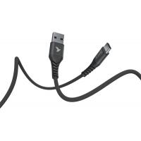 Дата кабель USB 2.0 AM to Type-C 1.0m Flex Black Pixus (4897058530902) Diawest