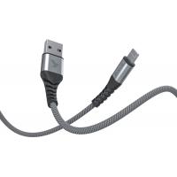 Дата кабель USB 2.0 AM to Lightning 1.0m MFI Flex Gray Pixus (4897058530971) Diawest