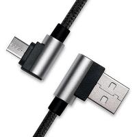 Дата кабель USB 2.0 AM to Micro 5P 1.0m Premium black REAL-EL (EL123500031) Diawest