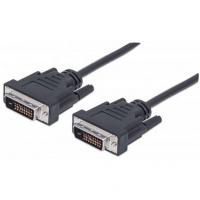 Кабель мультимедийный DVI to DVI 24+1pin, 1.8m Pro black REAL-EL (EL123500038) Diawest
