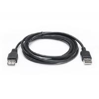 Дата кабель USB 2.0 AM/AF 3.0m Pro black REAL-EL (EL123500029) Diawest