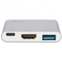 Перехідник Type-C to HDMI/USB 3.0/Type-C DIGITUS (DA-70838-1) Diawest