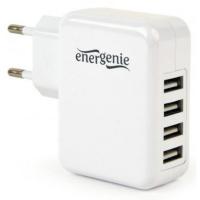 Зарядний пристрій EnerGenie 4 USB, 3.1A (EG-U4AC-02) Diawest