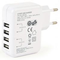 Зарядний пристрій EnerGenie 4 USB, 3.1A (EG-U4AC-02) Diawest