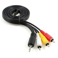 Кабель мультимедийный Jack 3.5mm male 4-pin to 3RCA 2.0m Cablexpert (CCA-4P2R-2M) Diawest