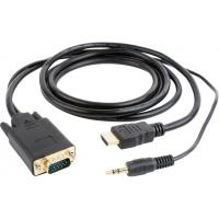 Перехідник HDMI to VGA 3.0m Cablexpert (A-HDMI-VGA-03-10) Diawest