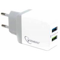 Зарядний пристрій GEMBIRD 2 USB (5V/3.4A) (MP3A-UC-AC10) Diawest