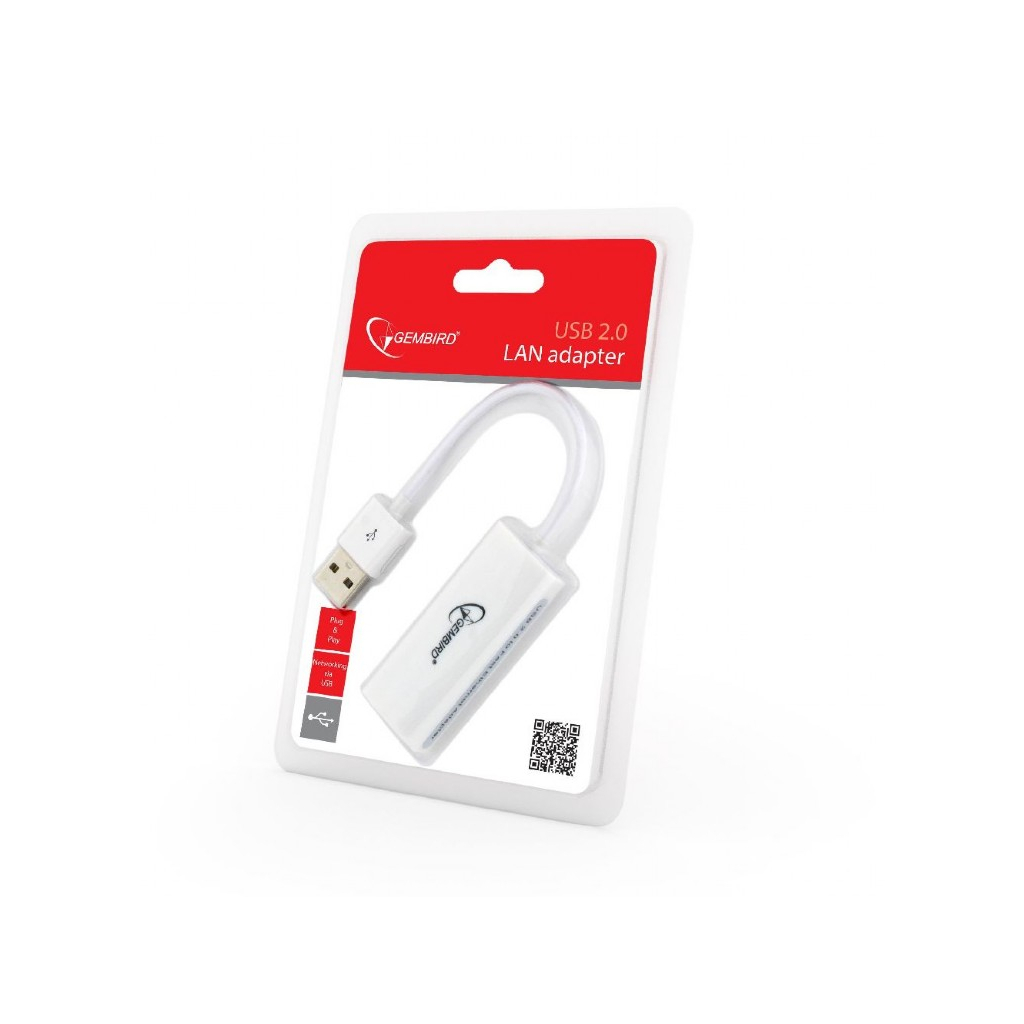 Перехідник USB2.0 to Fast Ethernet Gembird (NIC-U2-02) Diawest