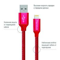 Дата кабель ColorWay Кабель Colorway USB - Apple Lightning 2.1А 1м червоний (CW-CBUL004-RD) Diawest