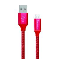 Дата кабель ColorWay Кабель Colorway USB - МicroUSB 2.1А 1м червоний (CW-CBUM002-RD) Diawest