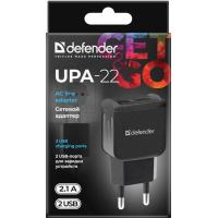 Зарядное устройство Defender UPA-22 black, 2xUSB, 2.1A (83579) Diawest
