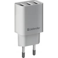 Зарядний пристрій Defender UPA-31 white, 3xUSB, 5V / 3.1A (83587) Diawest