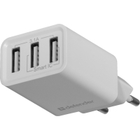 Зарядний пристрій Defender UPA-31 white, 3xUSB, 5V / 3.1A (83587) Diawest