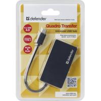 Концентратор Defender Quadro Transfer USB3.1 TYPE C - USB3.0, 4 port (83208) Diawest