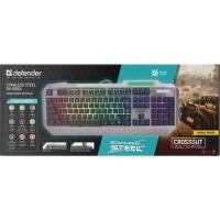 Клавиатура Defender Stainless steel GK-150DL RU RGB (45150) Diawest