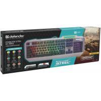 Клавиатура Defender Stainless steel GK-150DL RU RGB (45150) Diawest