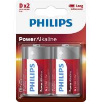 Батарейка PHILIPS D LR20 Power Alkaline * 2 (LR20P2B/10) Diawest
