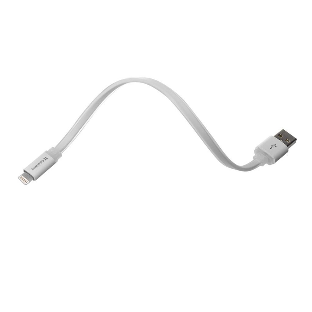 Дата кабель USB 2.0 AM to Lightning 0.25m white Colorway (CW-CBUM-LM25W) Diawest