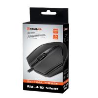 мышь REAL-EL RM-410 Silent Black Diawest