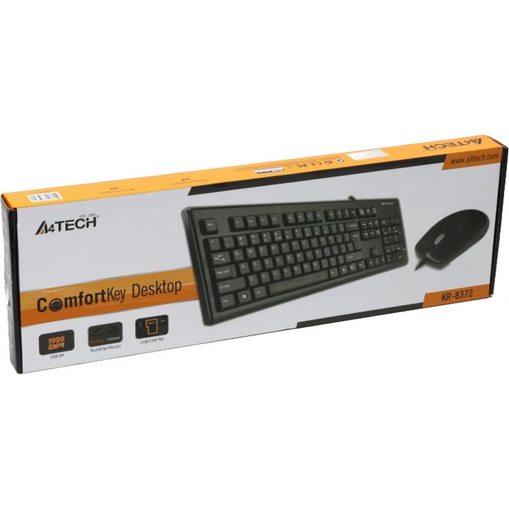 комплект (клавиатура и мышь) A4Tech KR-8372 USB Black Diawest