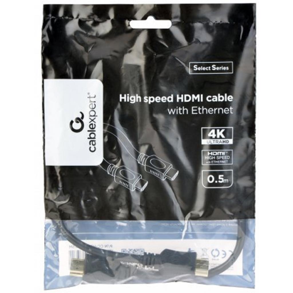 Кабель мультимедийный HDMI to HDMI 0.5m V.1.4 Cablexpert (CC-HDMI4L-0.5M) Diawest