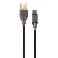 Дата кабель USB 2.0 AM to Type-C 1.0m 2-sides usb nylon black Vinga (VCPDCTC2SNB1BK) Diawest