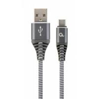 Дата кабель USB 2.0 AM to Type-C 1.0m Cablexpert (CC-USB2B-AMCM-1M-WB2) Diawest