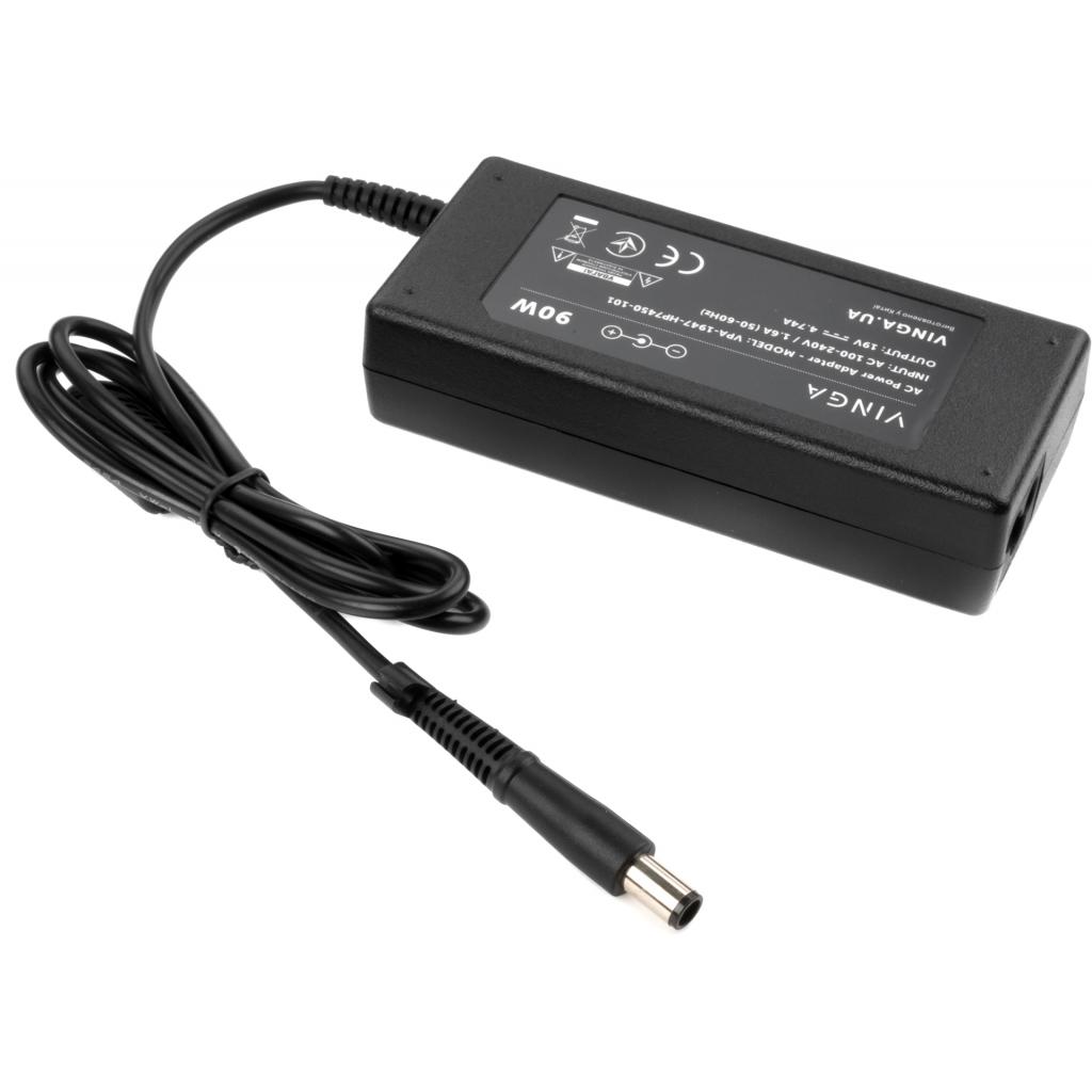 Блок питания к ноутбуку Vinga HP 90W 19V 4.74A разъем 7.4*5.0 (VPA-1947-HP7450-101) Diawest