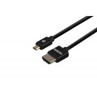 Кабель мультимедийный HDMI to micro HDMI 2.0m 2E (2EW-1121-2m) Diawest