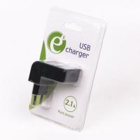 Зарядний пристрій EnerGenie USB 2.1A black (EG-UC2A-02) Diawest