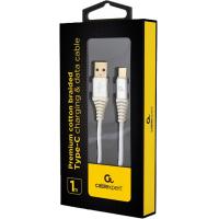 Дата кабель USB 2.0 AM to Type-C 1.0m Cablexpert (CC-USB2B-AMCM-1M-BW2) Diawest