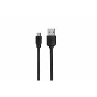 Дата кабель USB 2.0 AM to Type-C 1.5m Flat Single Molding Type, Black 2E (2E-CCTPVC-1.5MBL) Diawest