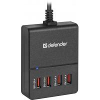 Зарядний пристрій Defender UPA-40 4 порта USB, 5V / 5A (83537) Diawest