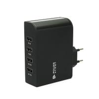 Зарядний пристрій PowerPlant W-660 4*USB/6.8A (DV00DV5066) Diawest