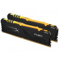Модуль памяти для компьютера DDR4 16GB (2x8GB) 3600 MHz HyperX Fury RGB HyperX (Kingston Fury) (HX436C17FB3AK2/16) Diawest